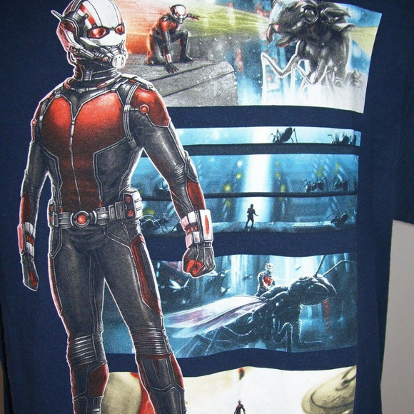 Marvel Ant-Man Graphic T-Shirt Large Movie Scenes - Picture 2 of 8